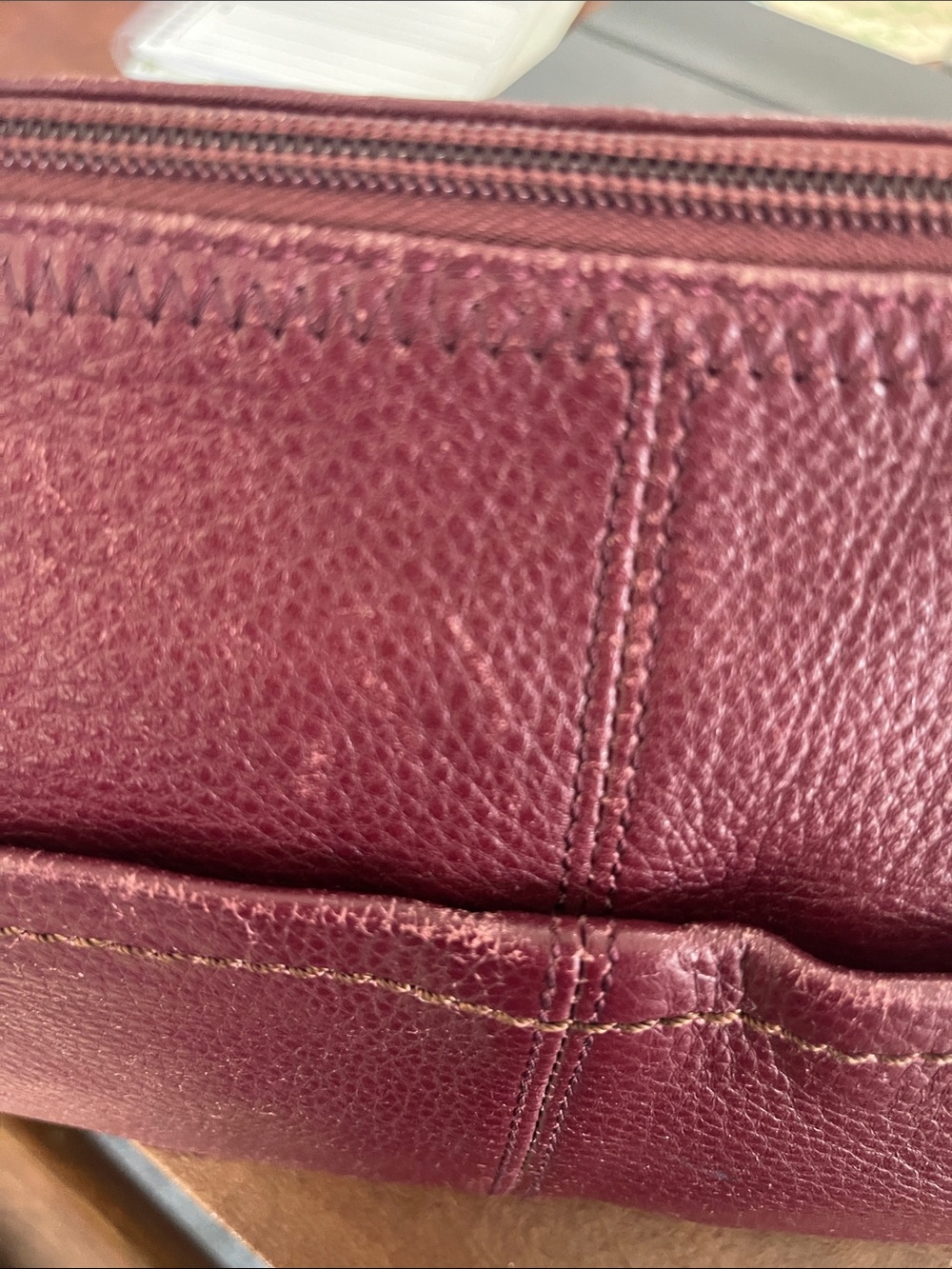 The Sak Leather Shoulder Bag in Deep Plum - Picture 11 of 15